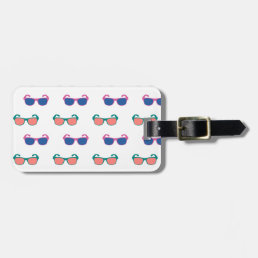 Retro Sunglasses Cool Colors Sunglass Print Luggage Tag