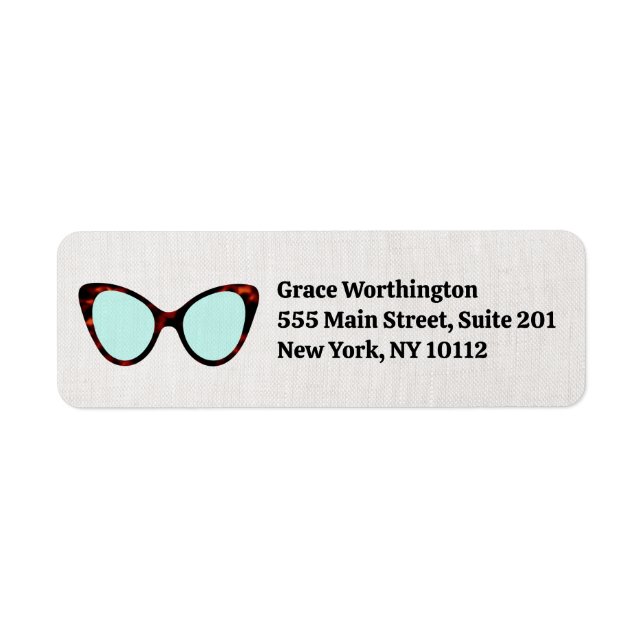 Retro Sunglasses Label (Front)