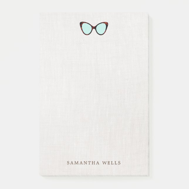  Retro Sunglasses Personalized   Post-it Notes (Front)