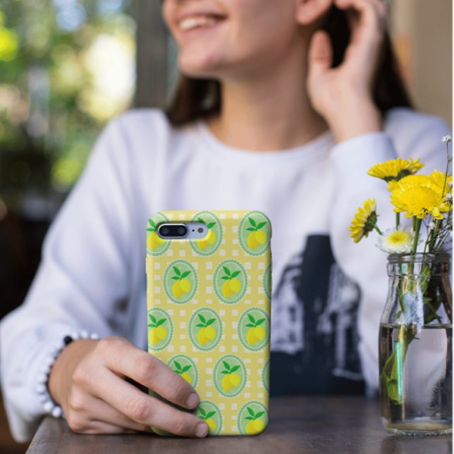 Retro Sunny Yellow Lemons Case-Mate iPhone Case (Lots of sizes available.)