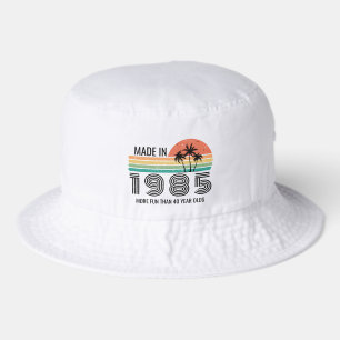 Retro Sunset 21st 30th 40th 50th Birthday Squad Bucket Hat
