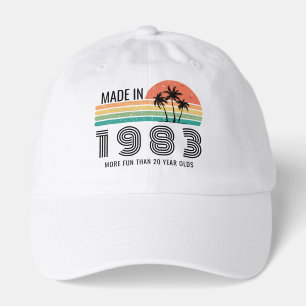 Retro Sunset 21st 30th 40th 50th Birthday Squad Hat