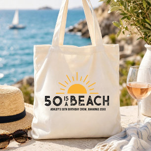 Retro Sunset 50th 60th 70th Birthday Squad Crew Tote Bag
