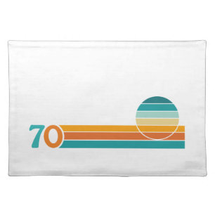 Retro Sunset 70 Cloth Placemat