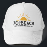 Retro Sunset 70th 80th 90th Birthday Crew Squad Trucker Hat<br><div class="desc">Retro Sunset 70th 80th 90th Birthday Crew Squad Trucker Hat</div>
