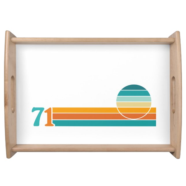 Retro Sunset 71 Serving Tray (Front)