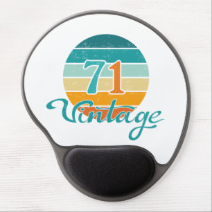 Retro Sunset 71 Vintage Distressed Gel Mouse Pad