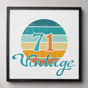 Retro Sunset 71 Vintage Distressed Peel And Stick Photo Tile