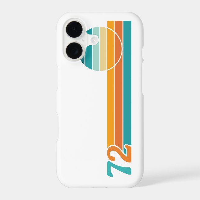 Retro Sunset 72 Case-Mate iPhone Case (Back)