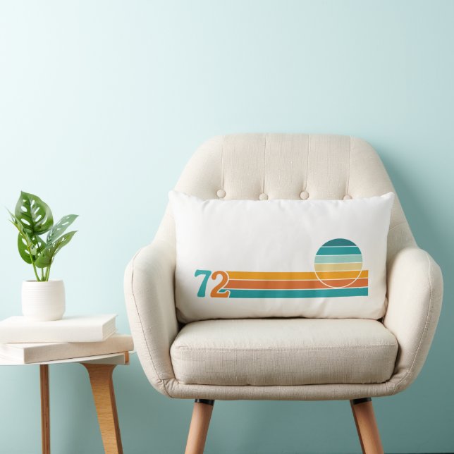 Retro Sunset 72 Lumbar Pillow (Chair)