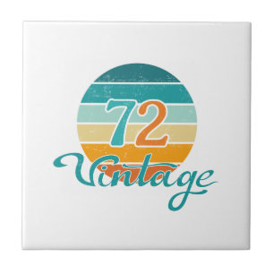 Retro Sunset 72 Vintage Distressed Ceramic Tile