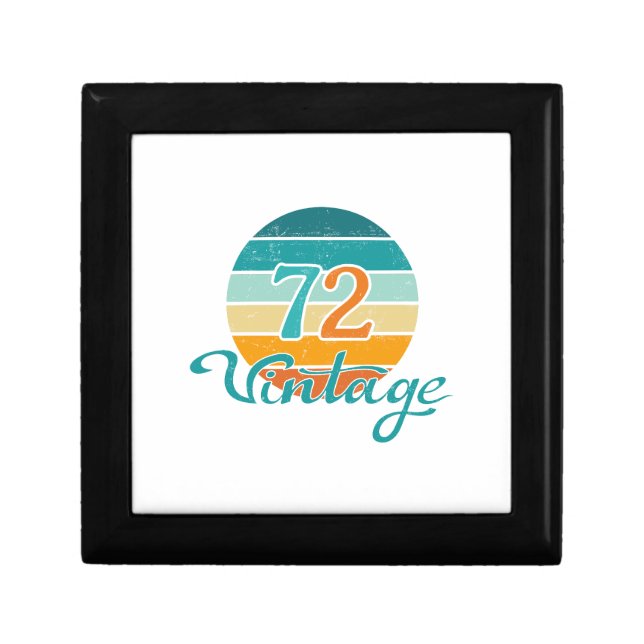 Retro Sunset 72 Vintage Distressed Gift Box (Front)