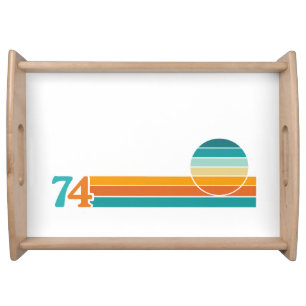 Retro Sunset 74 Serving Tray