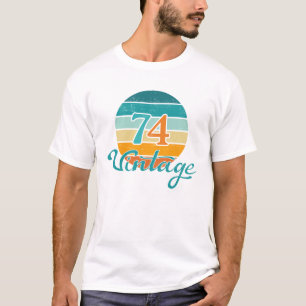 Retro Sunset 74 Vintage Distressed T-Shirt