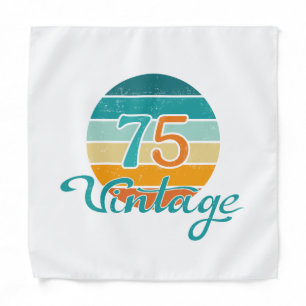 Retro Sunset 75 Vintage Distressed Bandana