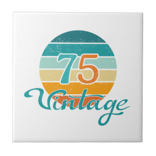 Retro Sunset 75 Vintage Distressed Ceramic Tile