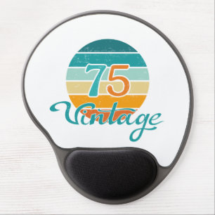 Retro Sunset 75 Vintage Distressed Gel Mouse Pad