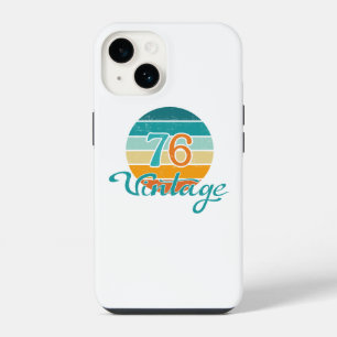 Retro Sunset 76 Vintage Distressed iPhone 14 Case