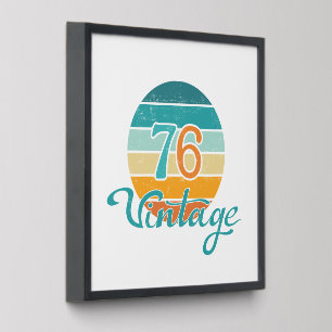Retro Sunset 76 Vintage Distressed Peel And Stick Photo Tile