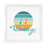 Retro Sunset 77 Vintage Distressed Acrylic Tray