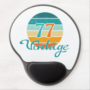Retro Sunset 77 Vintage Distressed Gel Mouse Pad