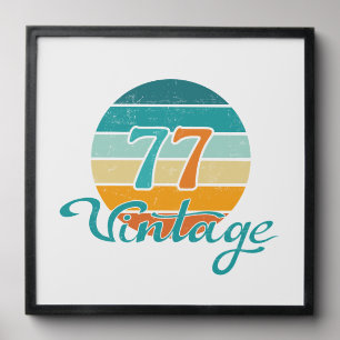 Retro Sunset 77 Vintage Distressed Peel And Stick Photo Tile