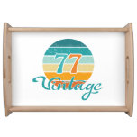 Retro Sunset 77 Vintage Distressed Serving Tray