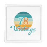 Retro Sunset 78 Vintage Distressed Acrylic Tray