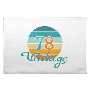 Retro Sunset 78 Vintage Distressed Cloth Placemat