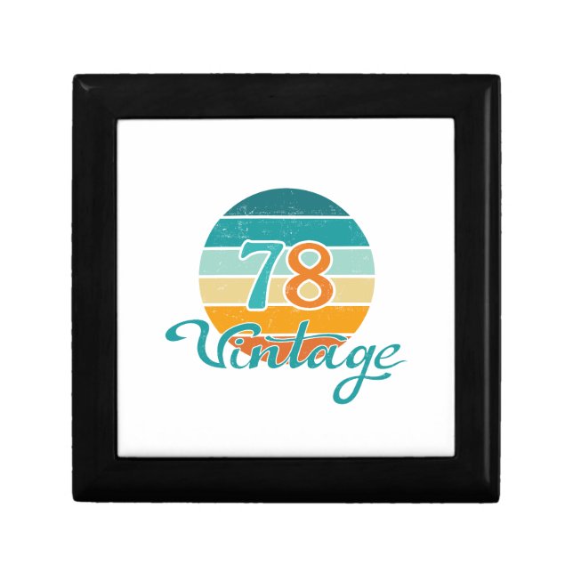 Retro Sunset 78 Vintage Distressed Gift Box (Front)