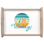 Retro Sunset 78 Vintage Distressed Serving Tray