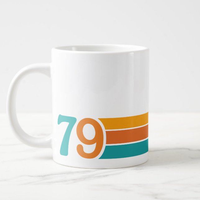 Retro Sunset 79 Giant Coffee Mug (Left)