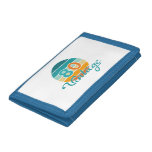 Retro Sunset 80 Vintage Distressed Trifold Wallet