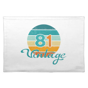 Retro Sunset 81 Vintage Distressed Cloth Placemat
