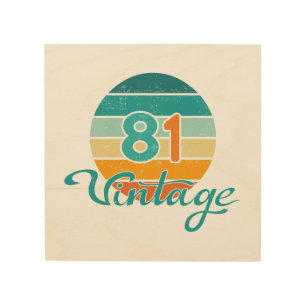 Retro Sunset 81 Vintage Distressed Wood Wall Art