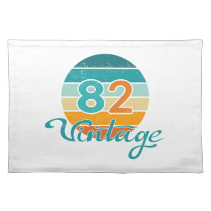 Retro Sunset 82 Vintage Distressed Cloth Placemat
