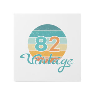 Retro Sunset 82 Vintage Distressed Gallery Wrap