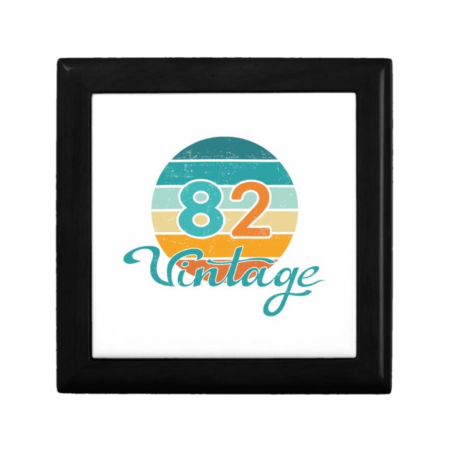 Retro Sunset 82 Vintage Distressed Gift Box (Front)
