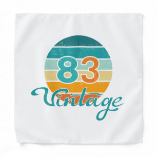 Retro Sunset 83 Vintage Distressed Bandana