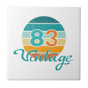 Retro Sunset 83 Vintage Distressed Ceramic Tile