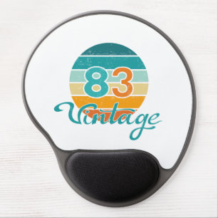 Retro Sunset 83 Vintage Distressed Gel Mouse Pad