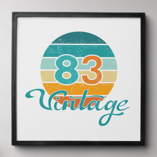 Retro Sunset 83 Vintage Distressed Peel And Stick Photo Tile