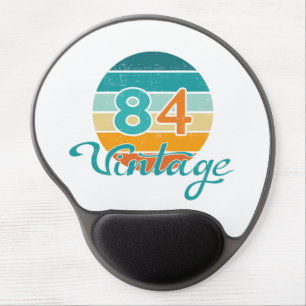 Retro Sunset 84 Vintage Distressed Gel Mouse Pad