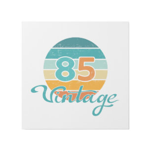 Retro Sunset 85 Vintage Distressed Gallery Wrap