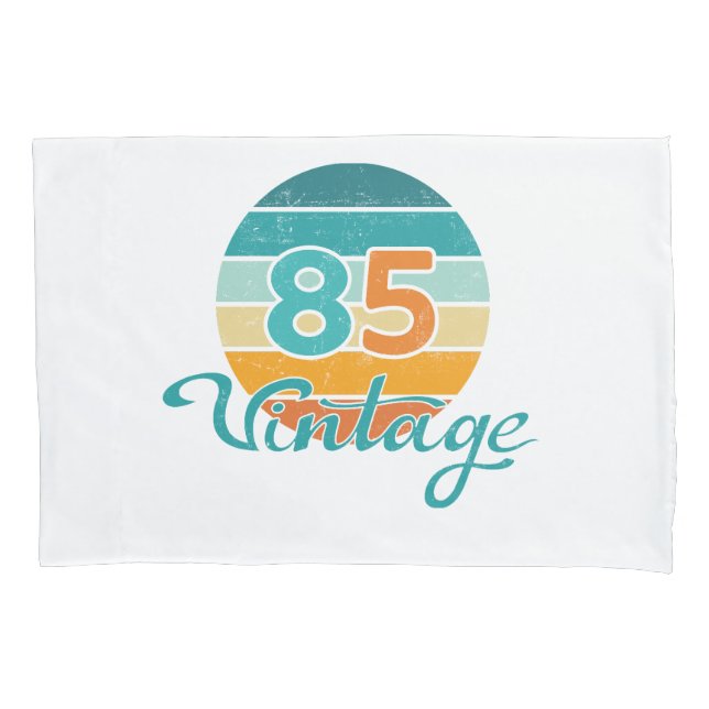 Retro Sunset 85 Vintage Distressed Pillow Case (Front)