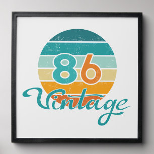 Retro Sunset 86 Vintage Distressed Peel And Stick Photo Tile