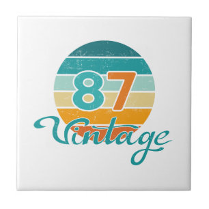 Retro Sunset 87 Vintage Distressed Ceramic Tile