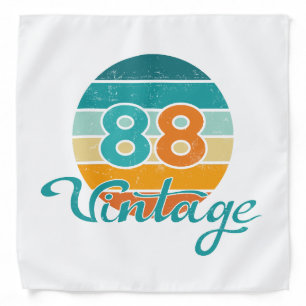 Retro Sunset 88 Vintage Distressed Bandana