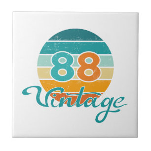 Retro Sunset 88 Vintage Distressed Ceramic Tile