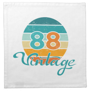 Retro Sunset 88 Vintage Distressed Cloth Napkin